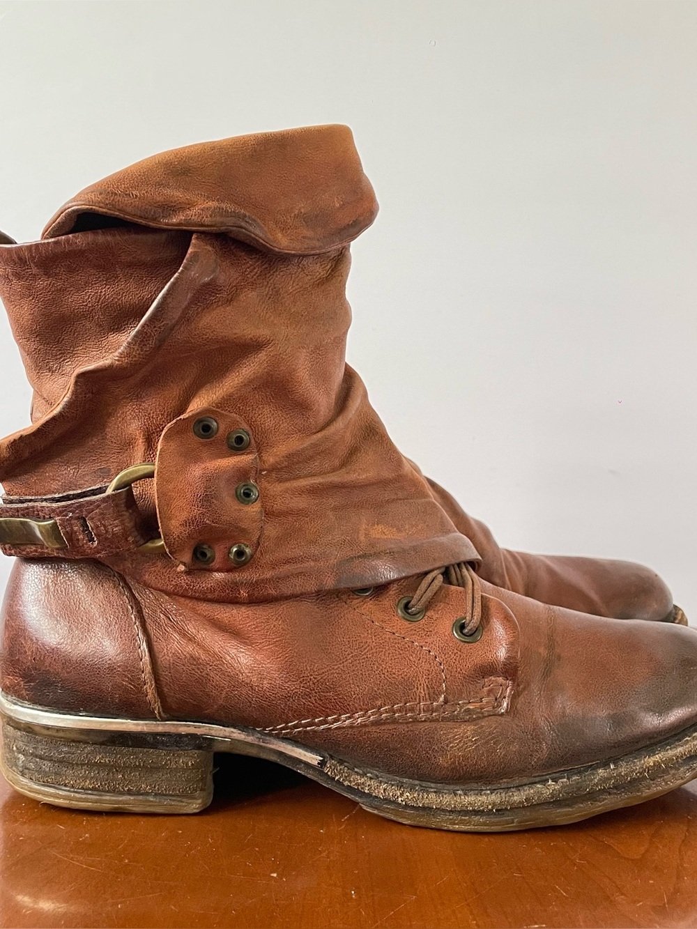A.S. 98 Emerson women's brown leather biker boots | EU 40